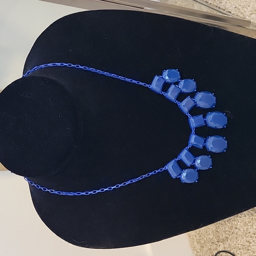 Kate Spade cobalt blue necklace Fancy Jewels